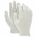 Mcr Safety Gloves, Light Weight 100% Cotton-Nat, L, 12PK 9638LM